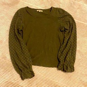 Madewell army green top